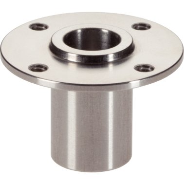 Bucşe de poziţionare, cu flansă, pentru ştifturi cu bilă şi acţionare simplă/cu flansă rotundă | d1=5 mm / d2=8 mm | 22400.0405