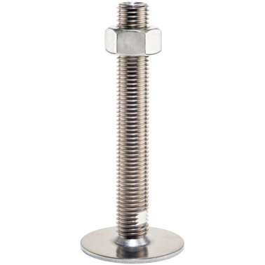 Picioare de susținere/cu şurub | d1=80 mm / d2=M24 / l1=150 mm / oțel inoxidabil | 22593.2240