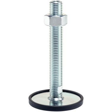 Picioare de susținere, protejat împotriva alunecării/cu şurub | d1=60 mm / d2=M16 / l1=150 mm / oțel | 22593.0870