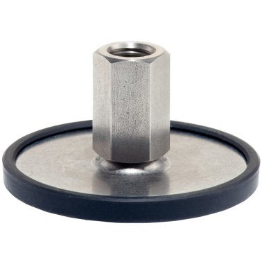 Picioare de susținere, protejat împotriva alunecării/cu filet interior | d1=80 mm / d2=M8 / l1=26 mm / oțel inoxidabil | 22593.2665