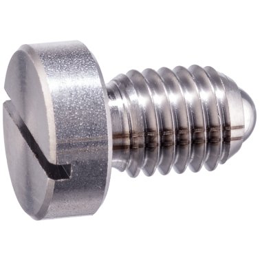 Şuruburi de presiune, cu bilă şi fantă cu cap/oțel inoxidabil, forța arcului mărită | d1=M6 | 22050.1260
