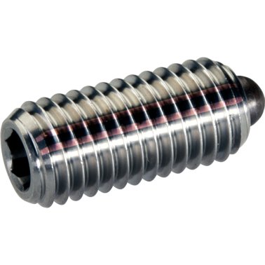 Şuruburi de presiune, cu bolţ şi locaş hexagonal - INCH/oțel inoxidabil, forța arcului mărită | d1=1/4-28 | 2B030.0174