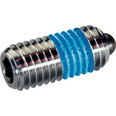 Şuruburi de presiune, cu bolţ şi locaş hexagonal - INCH/oțel inoxidabil, forța arcului mărită | d1=3/4-10 / blocare filet | 2B030.0383