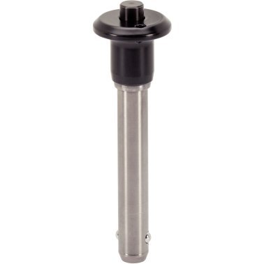 Ştifturi opritoare cu bilă, autoblocant, cu mâner ciupercă | d1=10 mm / l1=70 mm / Oțel inoxidabil 1.4542, călit prin precipitare | 22350.0253