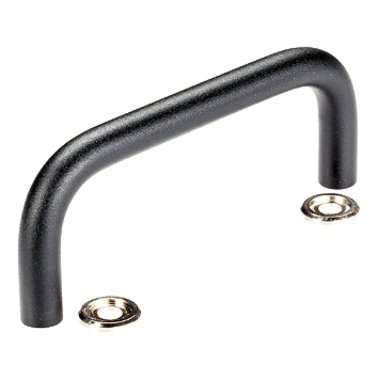 Mânere tip U, cu saibă/Oţel, acoperit cu plastic, negru | d1=8 mm / l=88 mm / Oţel, acoperit cu plastic, negru | 24310.0330