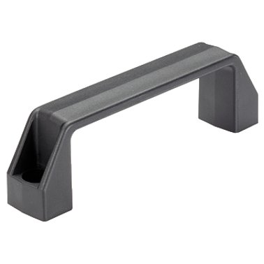 Mânere tip U, material plastic, montaj frontal/negru | l1=132 mm / d1=8,5 mm / b=27 mm | 24320.0030