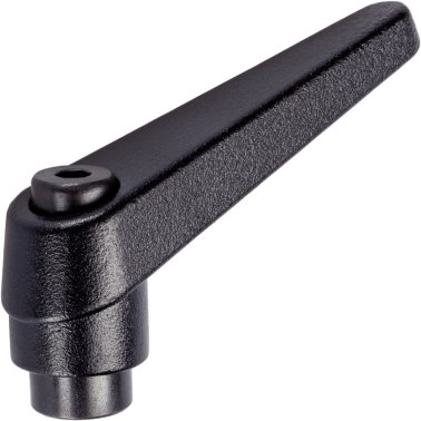 Manetă de fixare ajustabilă, cu filet interior | d1=30 mm / d2=M12 / negru | 24400.0614