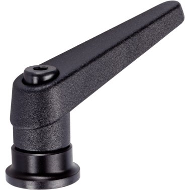 Manetă de fixare ajustabilă, cu rulment axial, filet interior | d1=30 mm / d2=M12 / negru | 24420.0312