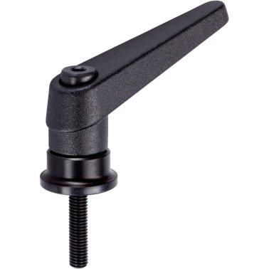Manetă de fixare ajustabilă, cu rulment axial, cu şurub | d1=30 mm / d2=M12 / l1=65 mm / negru | 24420.0366