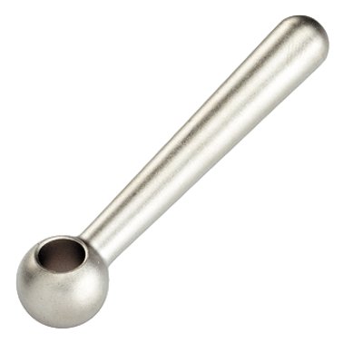 Mânere de prindere conice, DIN 99/oblic, cu gaură netedă, forma L | l1=100 mm / oțel inoxidabil | 24470.0210