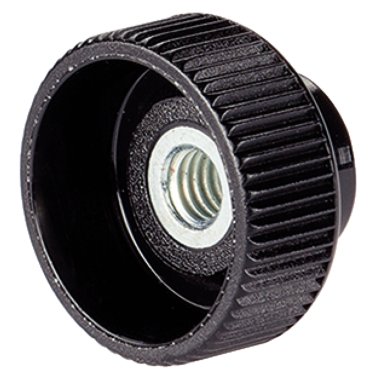 Piuliţe moletate, plastic/bucșă din oțel | d1=M6 / oțel | 24820.0006