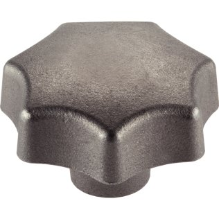 Mânere tip stea, DIN 6336 fontă/cu gaură înfundată filetată, forma E | d1=63 mm | 24650.0463
