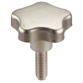 Şuruburi pt. mâner stea, oțel inoxidabil | d1=40 mm / d2=M8 / l=30 mm | 24690.0142