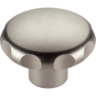 Mânere tip stea, oţel inoxidabil, material plin/cu gaură înfundată, netedă | d1=60 mm / d2=12 mm | 24690.0663