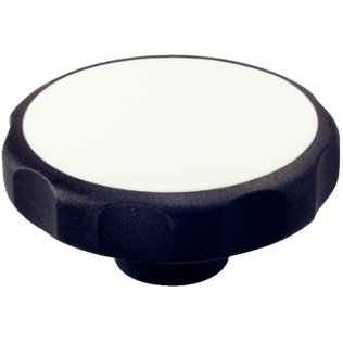 Mânere tip stea, plastic | d1=62 mm / d2=M10 / alb | 24750.0066