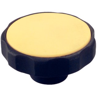 Mânere tip stea, plastic | d1=40 mm / d2=M6 / galben | 24750.0048