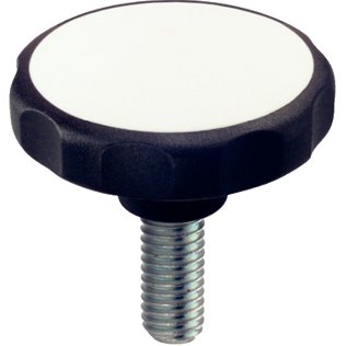 Şuruburi pt. mâner stea, plastic | d1=30 mm / d2=M5 / l=10 mm / alb | 24750.0151