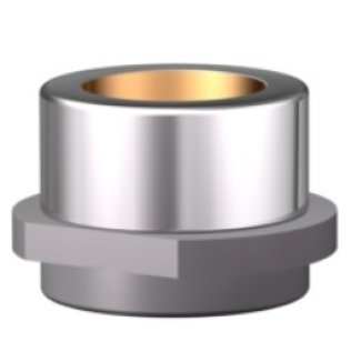 Bucsa de ghidare cu guler otel/bronz cu lubrifiant solid, ISO9448-6, DIN9831 | d1=50 mm