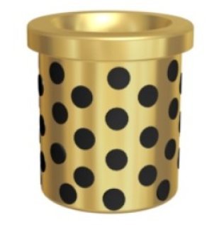 Bucsa de ghidare cu flansa din bronz cu lubrifiant solid | d1=40 mm