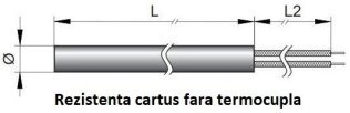 Rezistenta electrica tip cartus Ø6.5 mm L=60 mm