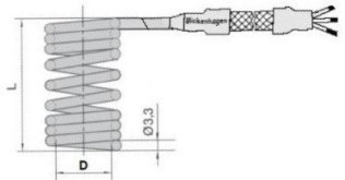 Rezistenta electrica spiralata rotunda Ø3.3 mm D=10 mm