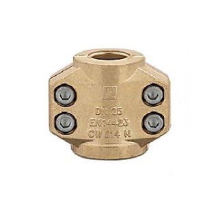 Carcasa fixare din alama DIN 14 230 LUEDECKE KSM furtun 19x7 mm