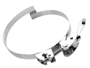 Colier cu punte de trecere si clema fixare rapida Clip-Grip Quick-Fix din inox 1.4301 DN=120 mm