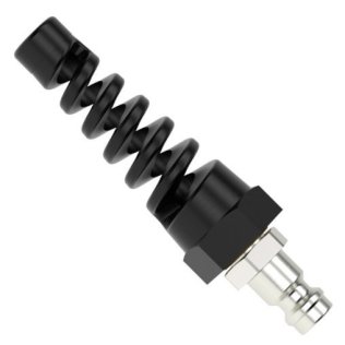 Niplu rapid fix furtun spiralat MODY din alama MS 58 protectie furtun PU 4x6 mm