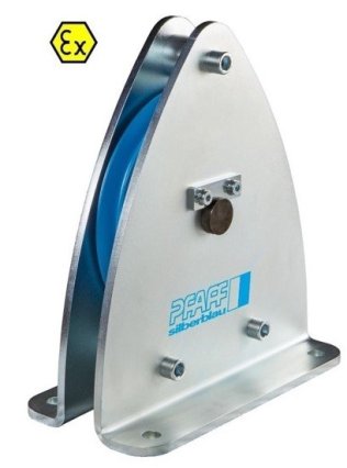 Capra cu rola ATEX pentru trolii cu cablu ∅ rola=490 mm