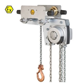 Palan manual cu troliu integrat YALELift LHG ATEX BASIC, carlig bronz, Portanta 2.000 kg