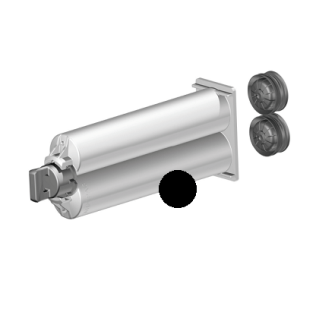 Cartus 2K dozare adeziv bicomponent sistem B din PP 50 ml 1:1 Negru