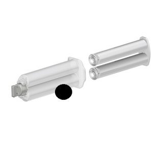 Seringa dubla 2K dozare adeziv bicomponent tip B din PP 25 ml 1:1 Negru