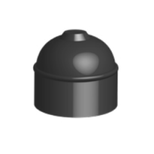 Piston cartus SEMCO 75/180/240/360 ml dozare adeziv din LDPE negru