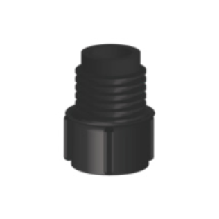 Capac de varf cartus dozare adeziv monocomponent seria SEMCO din MDPE negru