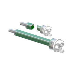 Mixer static QUADRO MIXPAC Sistem F seria MFQ L=198 mm