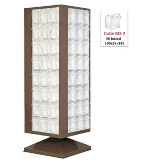 Dulap metalic rotativ cu 96 cutii Seria MSD-2-96 gri inchis