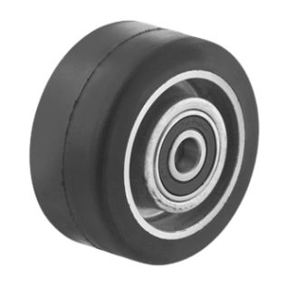 Roata cauciuc elastic, portanta WLL=120 kg, D=80 mm