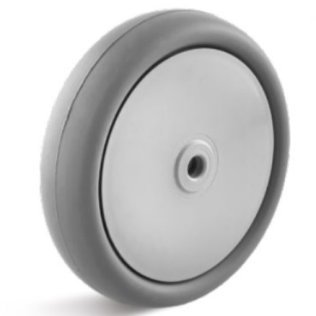 Roata cauciuc termoplastic, rulment cu bila, WLL=50 kg, D=75 mm