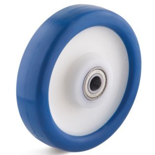 Roata poliuretan, rulmenti cu bila, WLL=380 kg, D=150 mm