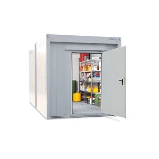 Container antifoc WFP-M 14 pentru depozitare recipiente mici si butoaie de 200 litri