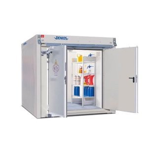 Container antifoc WFP-X 6 pentru depozitare recipiente mici si butoaie de 200 litri