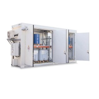 Container antifoc RFP 615.30 depozitare butoaie de 200 litri si IBC-uri