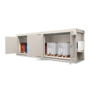 Container antifoc RFP 615.20 depozitare butoaie de 200 litri si IBC-uri