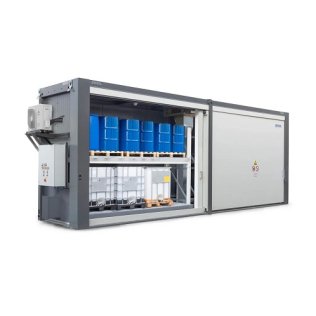 Container antifoc RFP 815.30 SD depozitare butoaie de 200 litri si IBC-uri