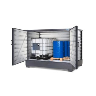 Container SolidMaxx C 2.1 depozitare butoaie 200 litri si IBC-uri