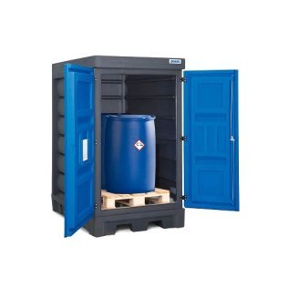 Dulap PolySafe DL depozitare butoaie 200 litri cu usi batante