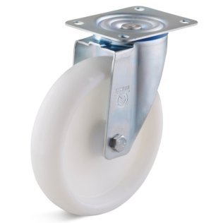 Roata poliamida PALB, rulment cu role, carcasa pivotanta, WLL=350 kg, D=200 mm