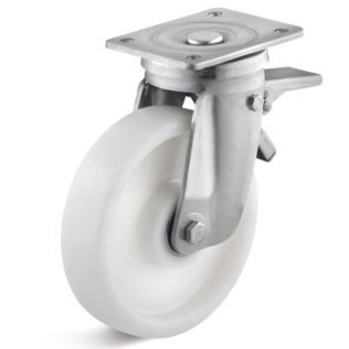 Roata poliamida, seria IHB-PAM, carcasa pivotanta cu frana, WLL=300 kg, D=100 mm