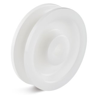 Roata pentru cablu din poliamida, lagar alunecare, WLL=45 kg, D=48 mm