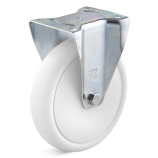 Roata polipropilena, protectie rulment, carcasa fixa, WLL=150 kg, D=80 mm